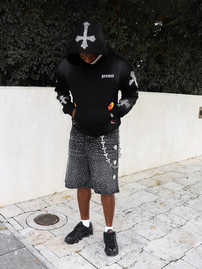 Cropped “SANTO FUEGO” Hoodie